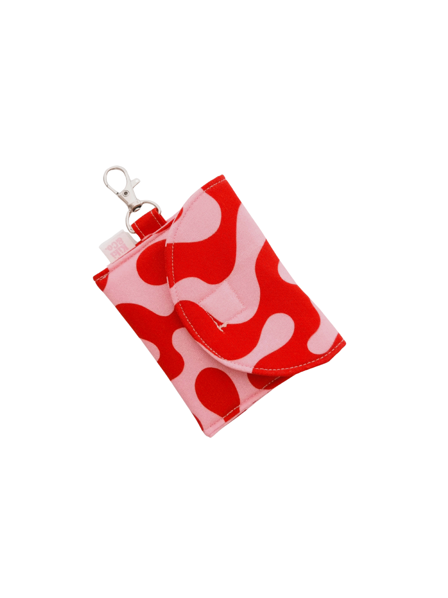 Earbud Pouch - Red/Pink Swirls