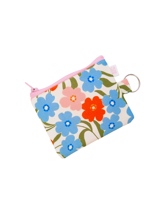 Keychain Zipper Pouch - Coastal Floral