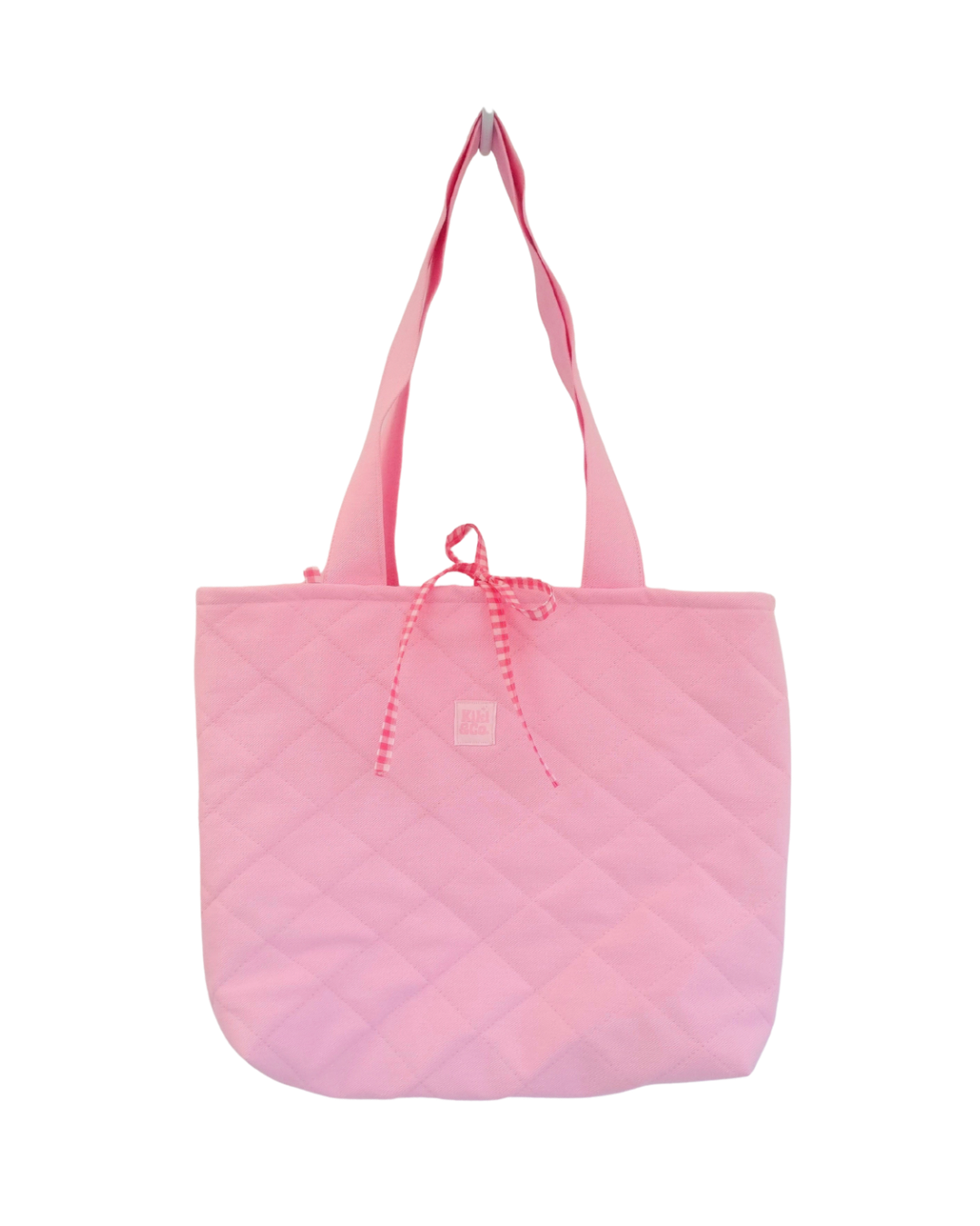 Quilted Tote - Candy Pink