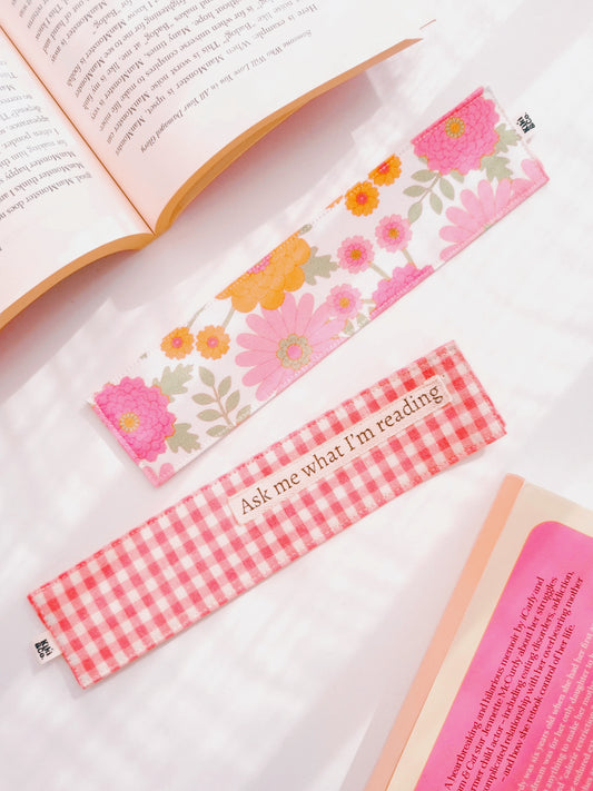 Bookmark - Pink Gingham
