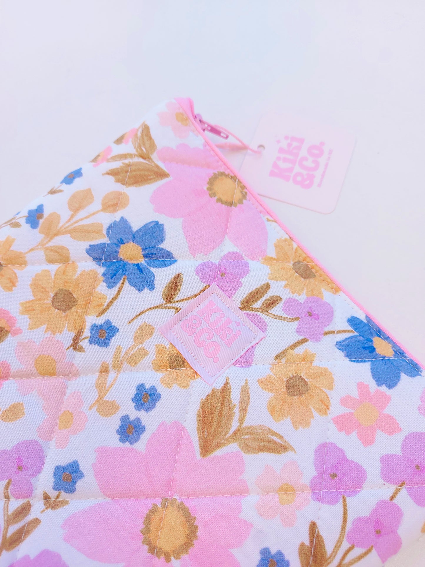 Quilted eReader Sleeve - Wildflowers