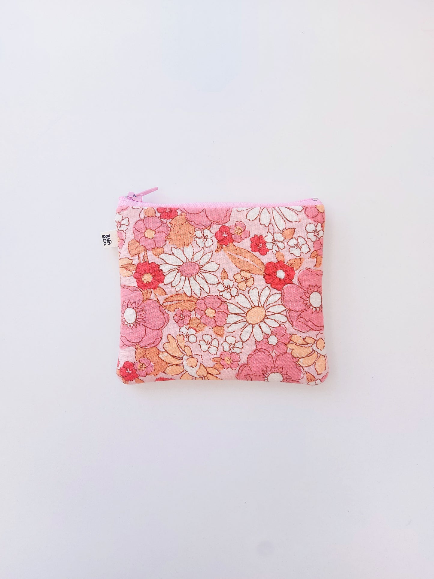 Mini Zipper - Pink Floral