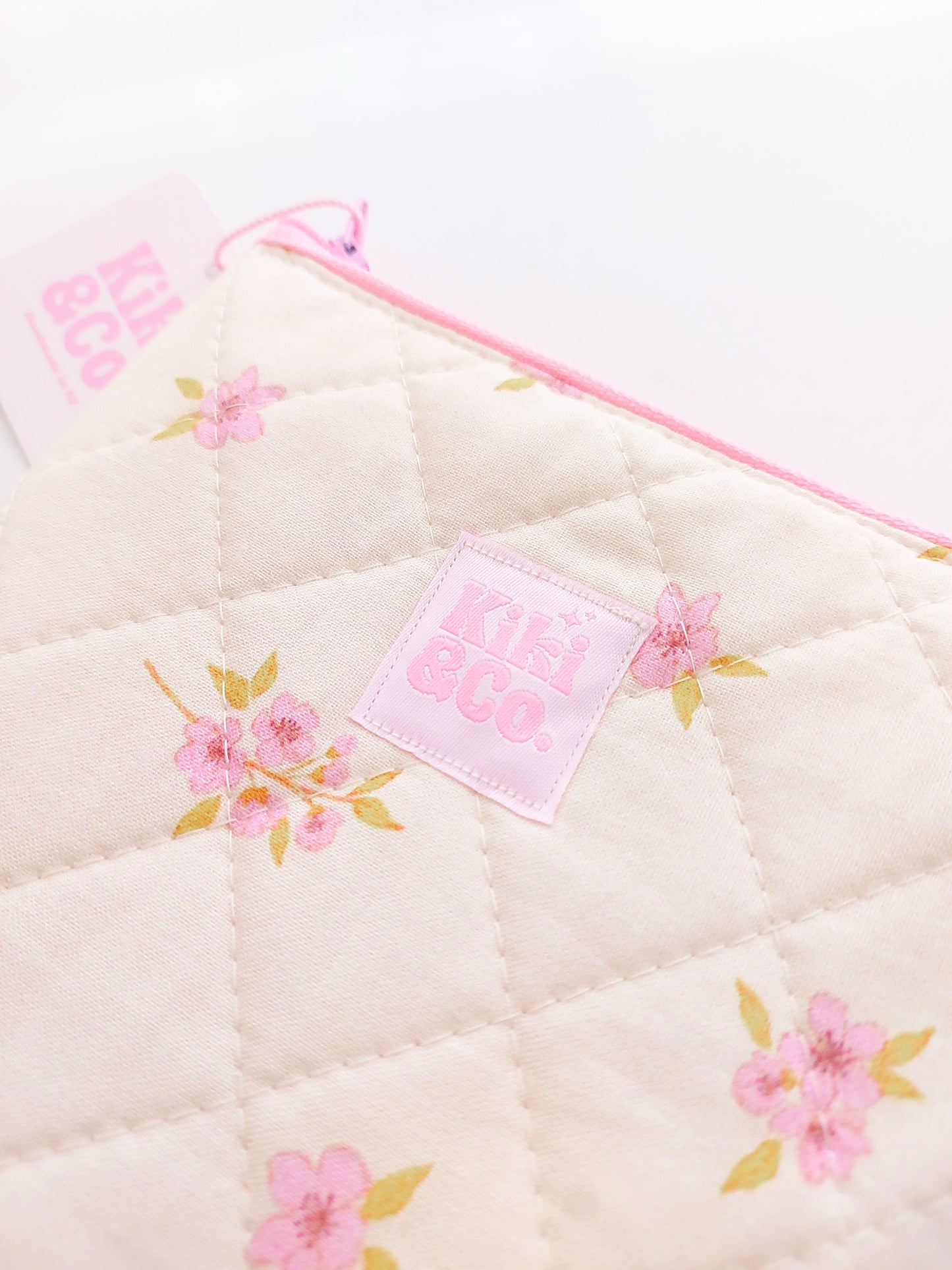 Quilted eReader Sleeve - Cherry Blossom