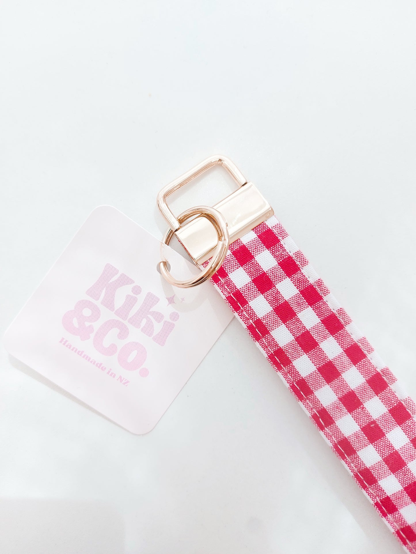 Keychain - Red Gingham