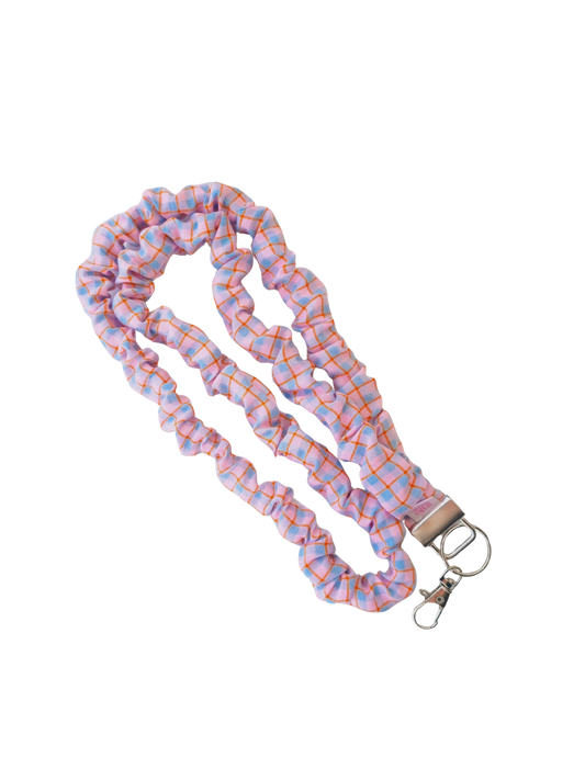 Scrunchie Lanyard - Ally Plaid