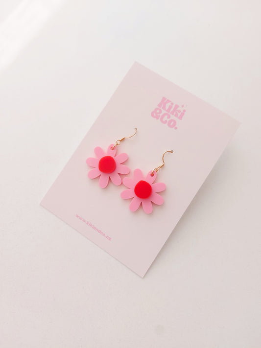 Kiki Earrings - Pink/Red