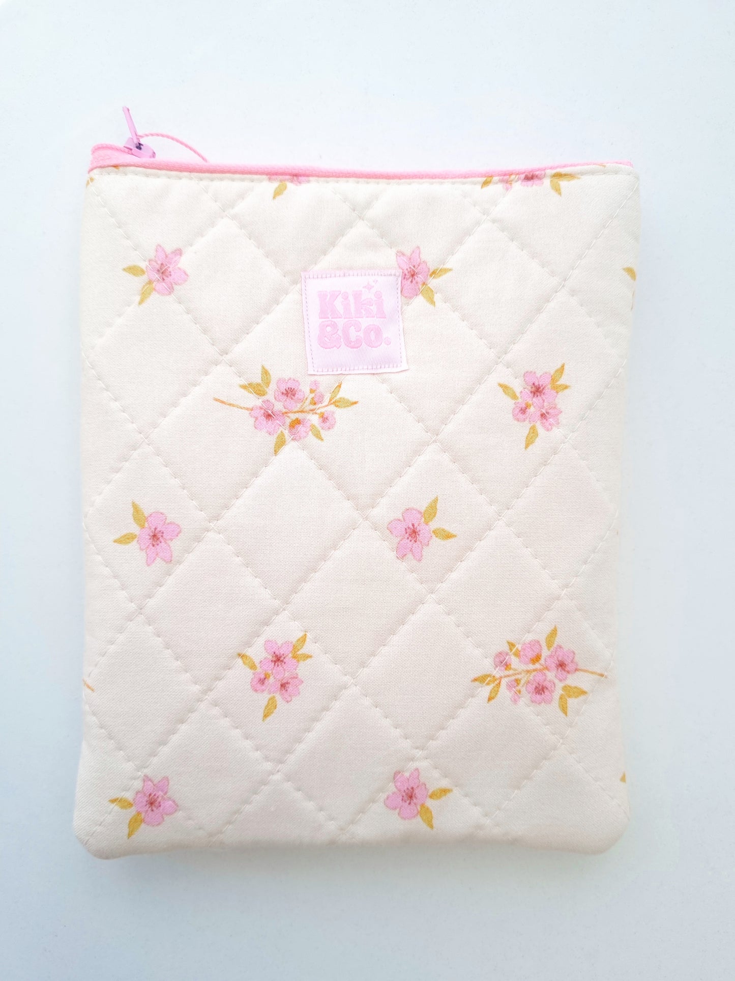 Quilted eReader Sleeve - Cherry Blossom