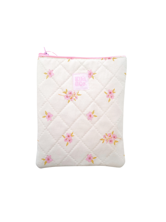 Quilted eReader Sleeve - Cherry Blossom