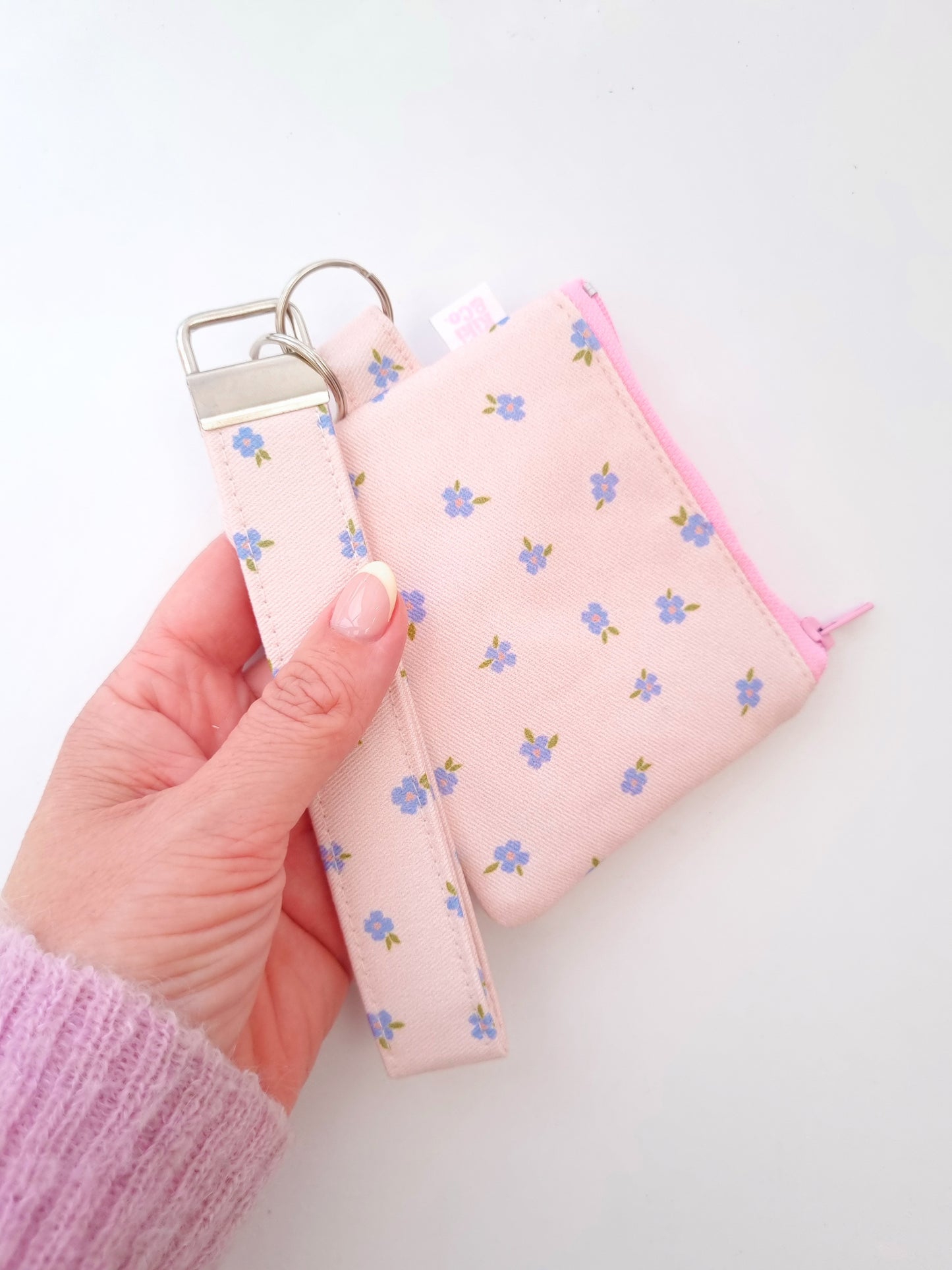 Keychain Zipper Pouch - Forget me not