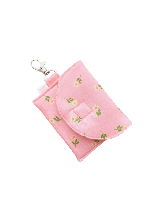 Earbud Pouch - Pink Petal