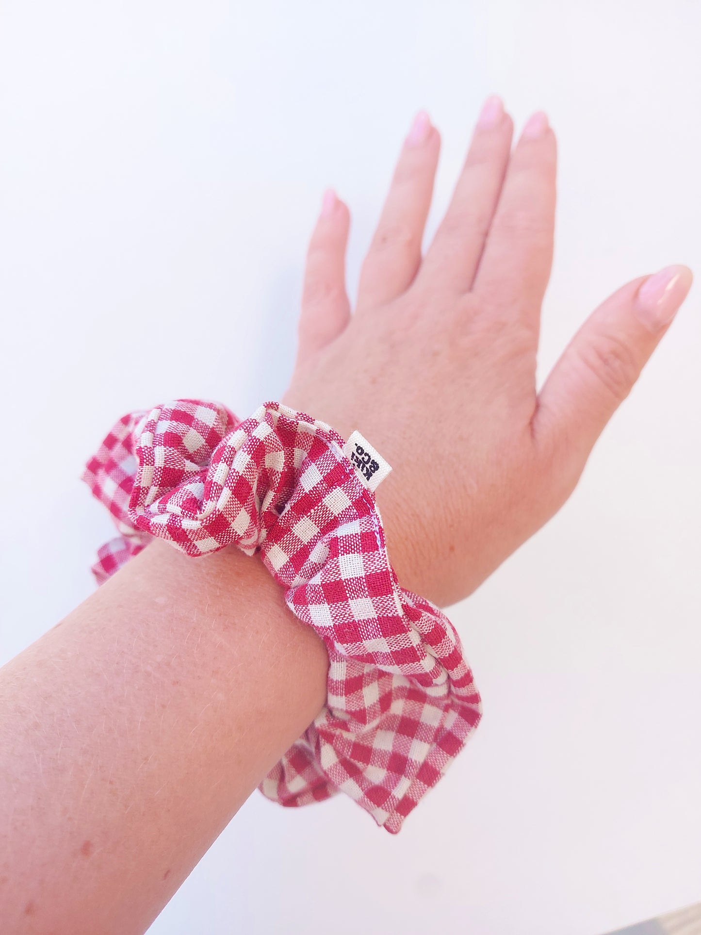 Scrunchie - Red Gingham