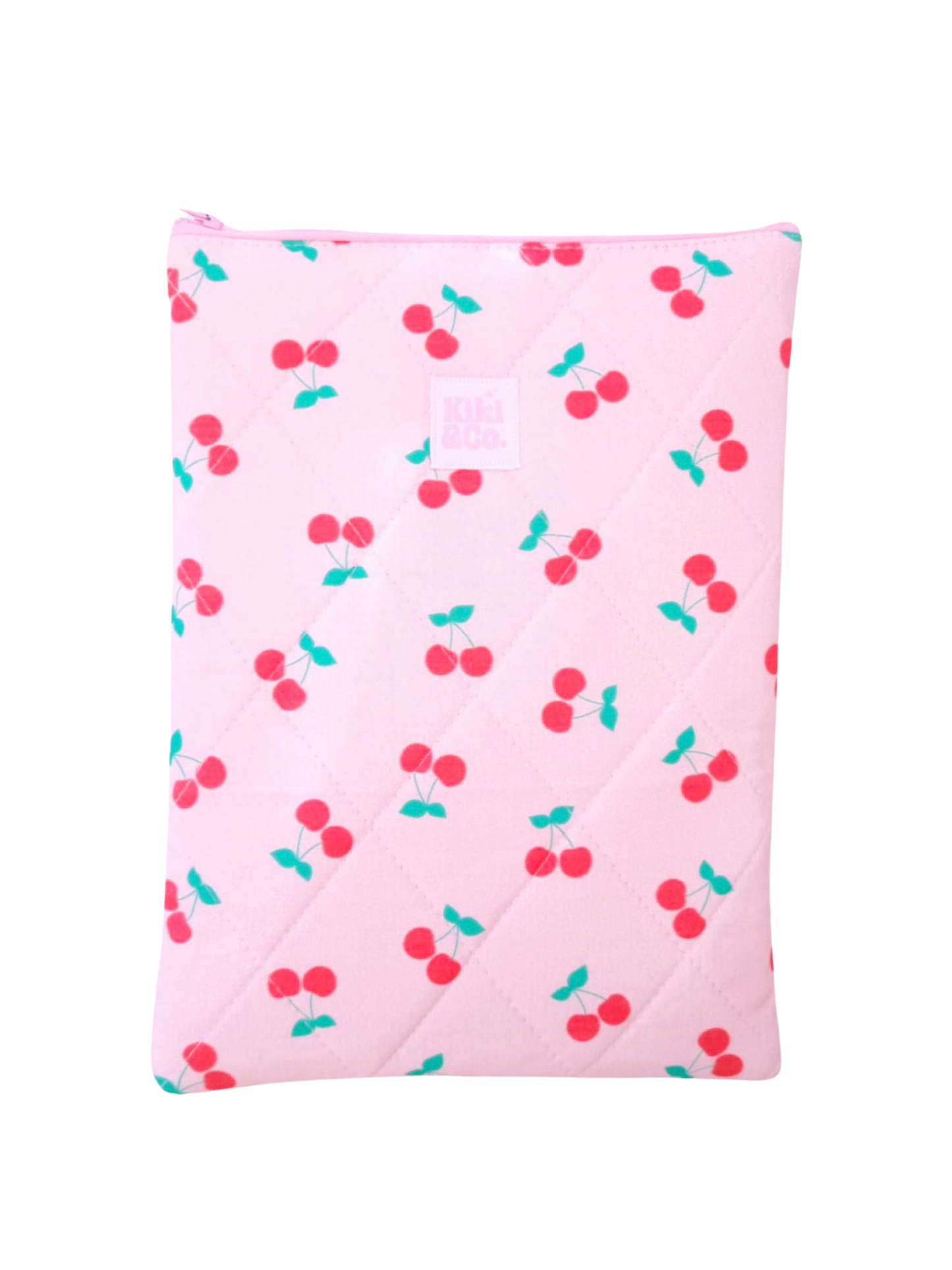 Quilted Book Sleeve - Cherrys