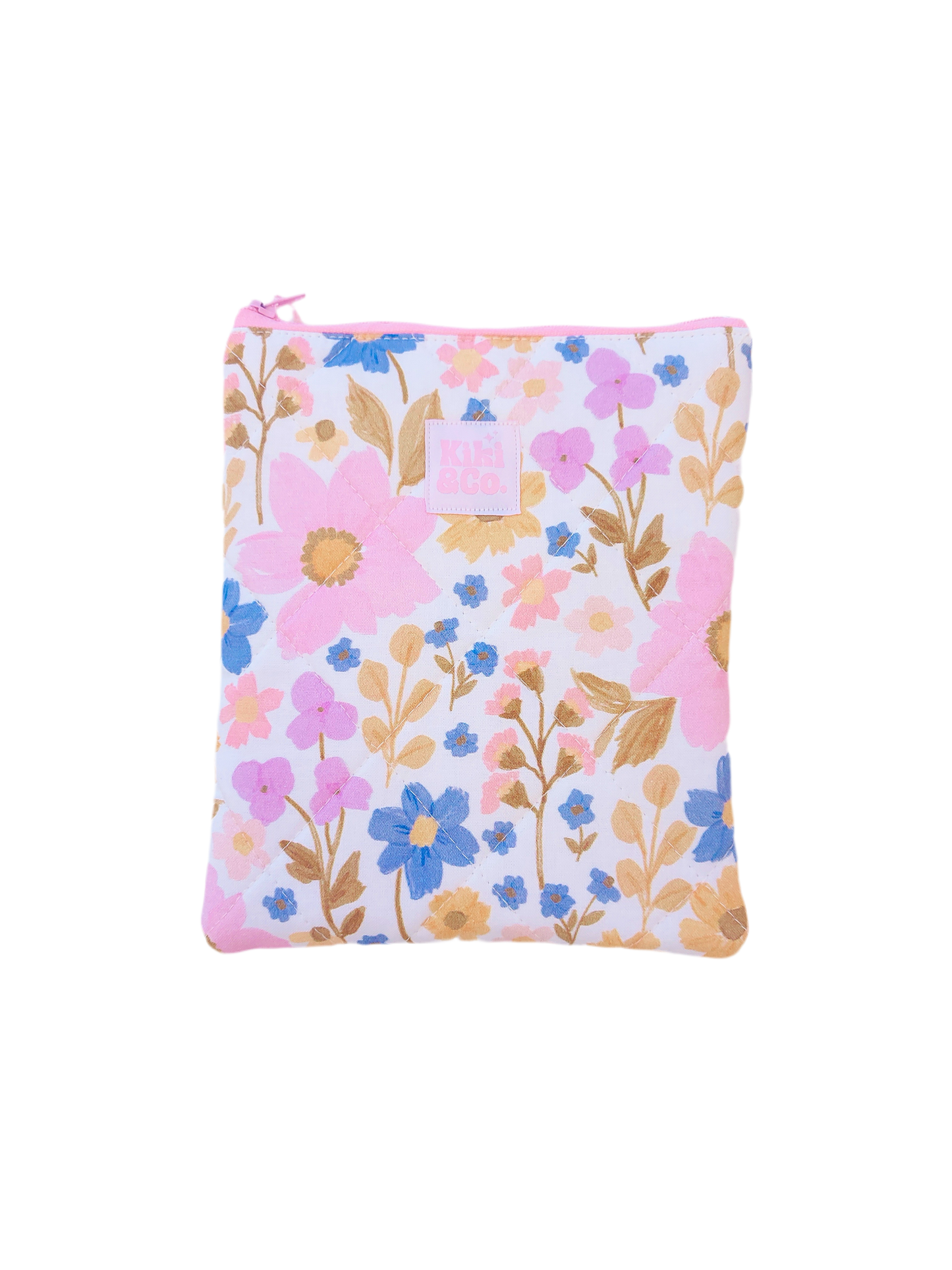 Quilted eReader Sleeve - Wildflowers