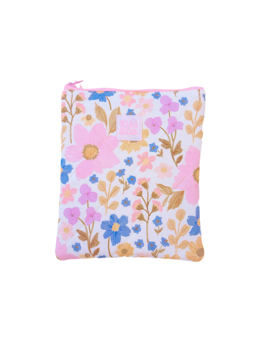 Quilted eReader Sleeve - Wildflowers