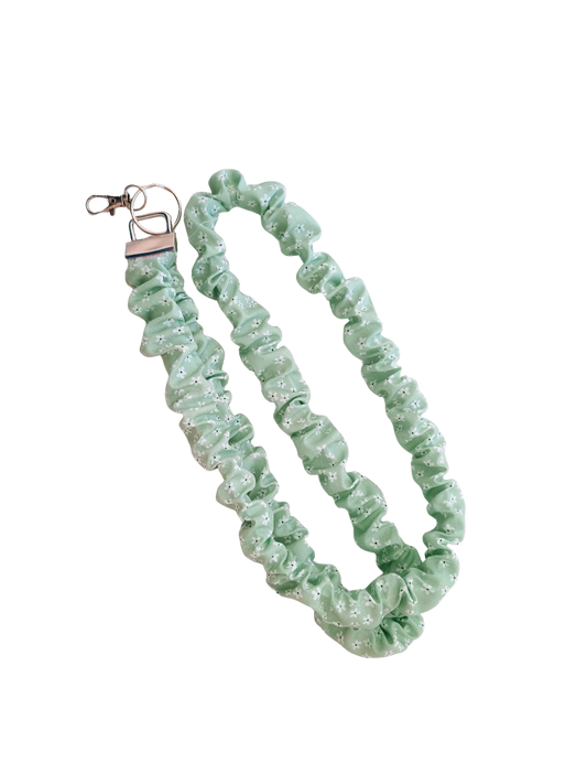 Scrunchie Lanyard - Mint Daisy