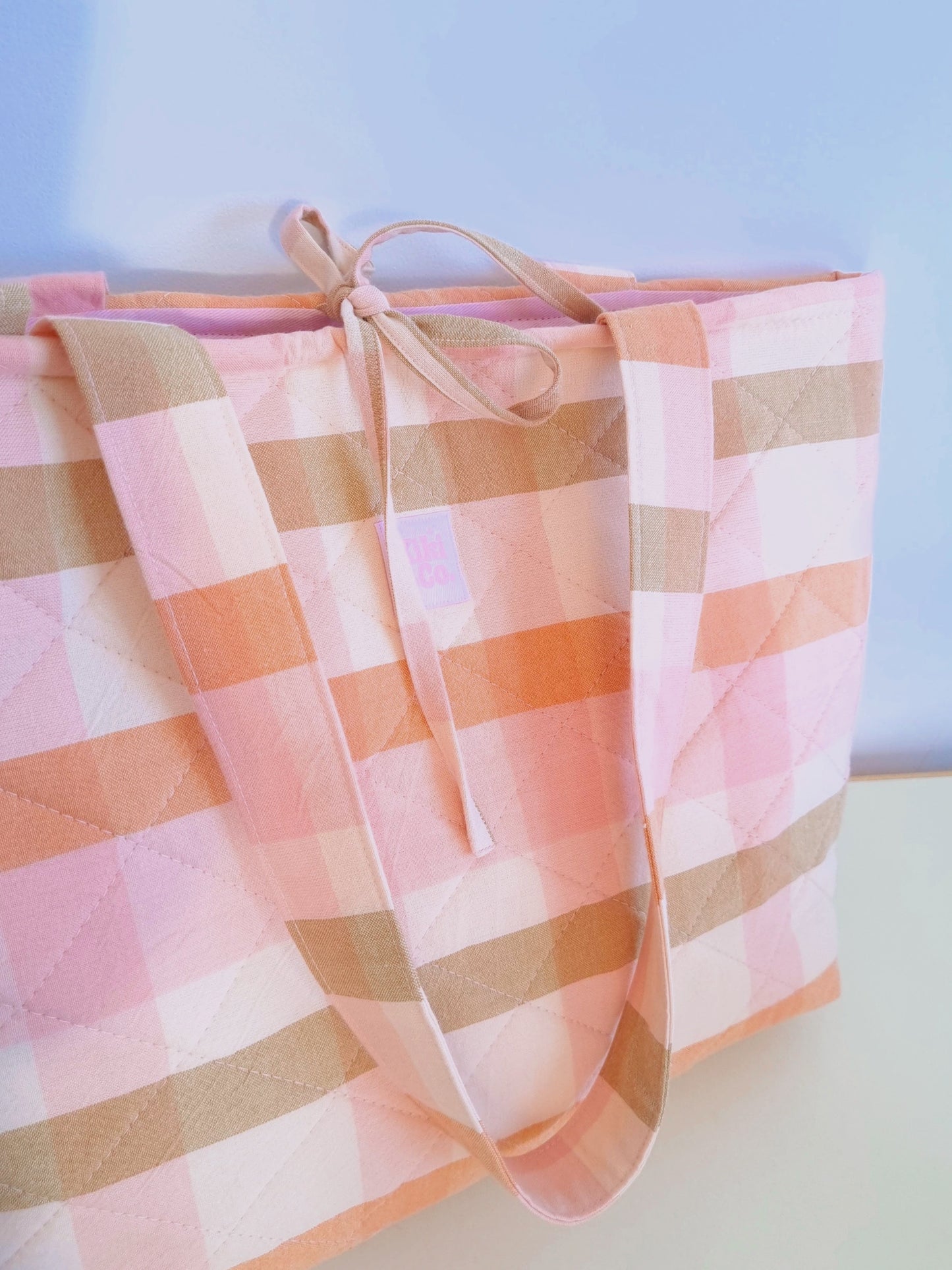 Quilted Tote - Pastel Picnic