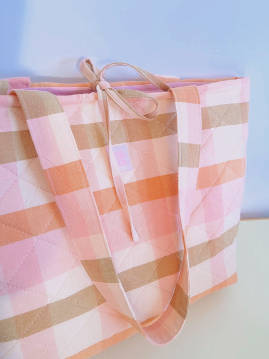 Quilted Tote - Pastel Picnic