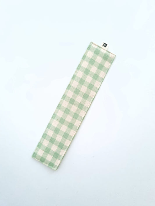 Bookmark - Sage Gingham