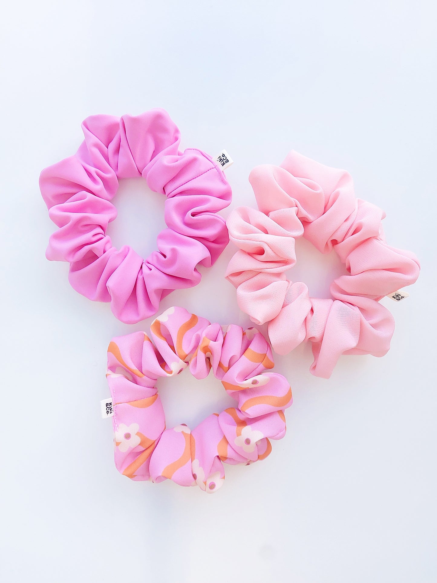 Scrunchie - Peony - 100% silk chiffon