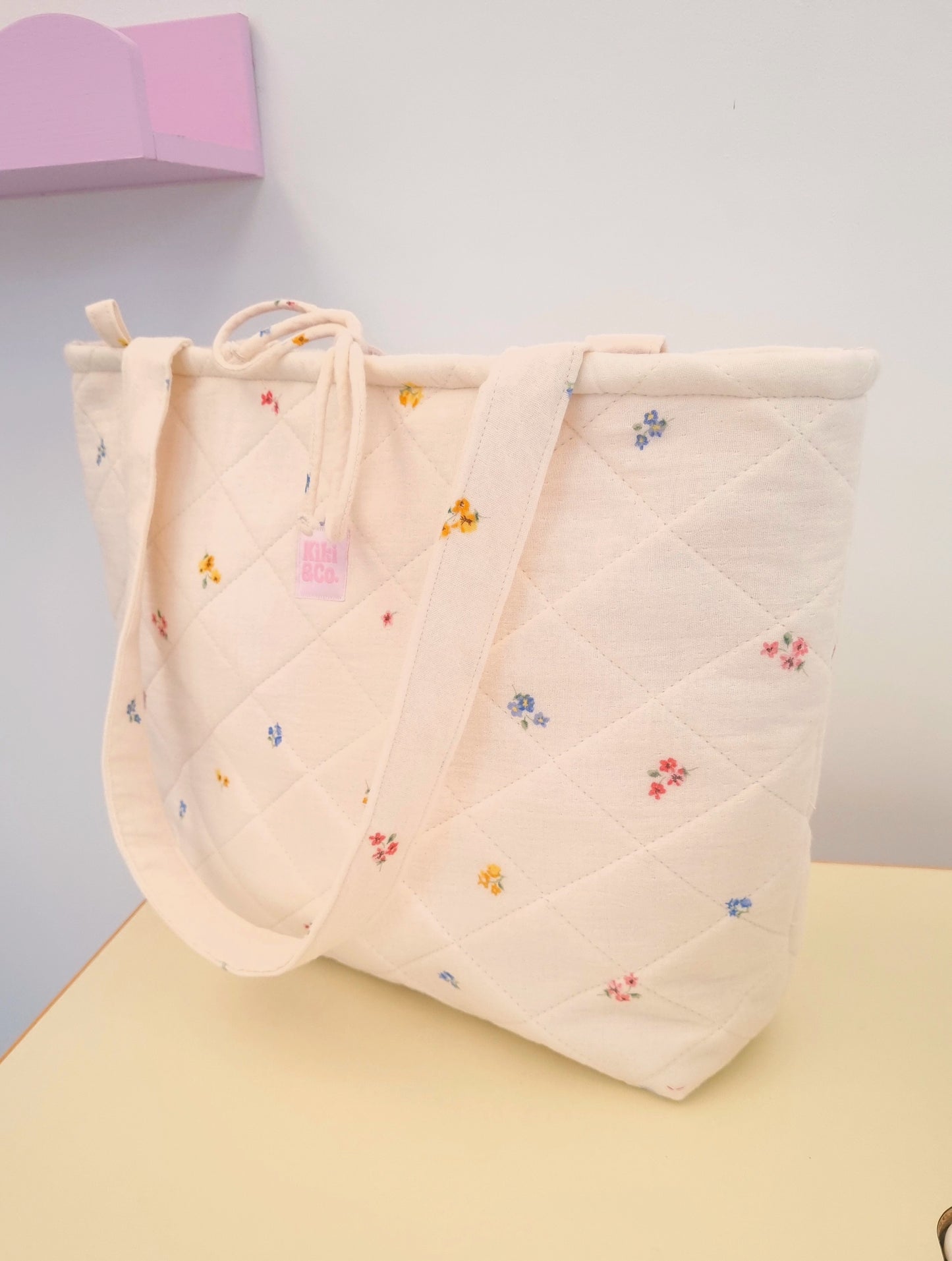 Quilted Tote - Spring Meadow