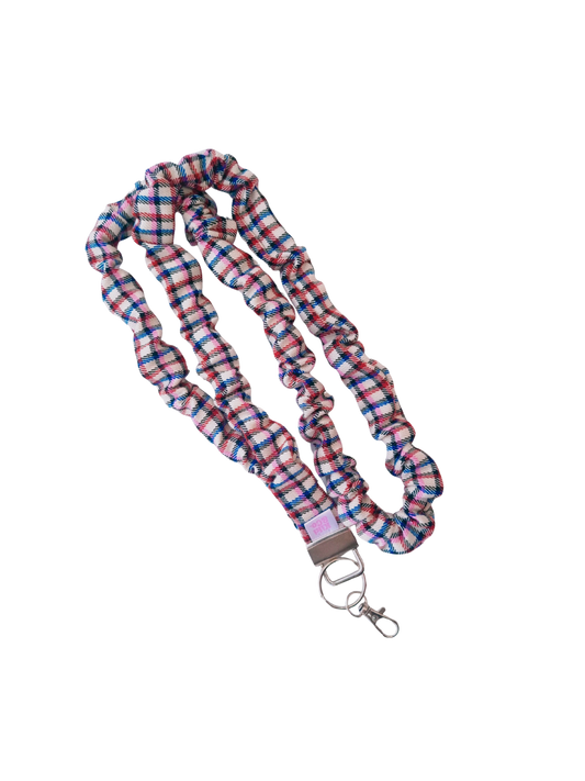 Scrunchie Lanyard - Billie Plaid