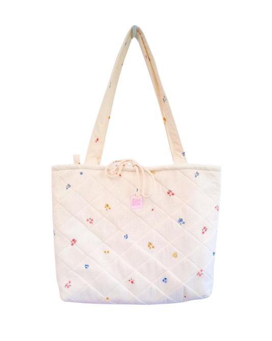 Quilted Tote - Spring Meadow