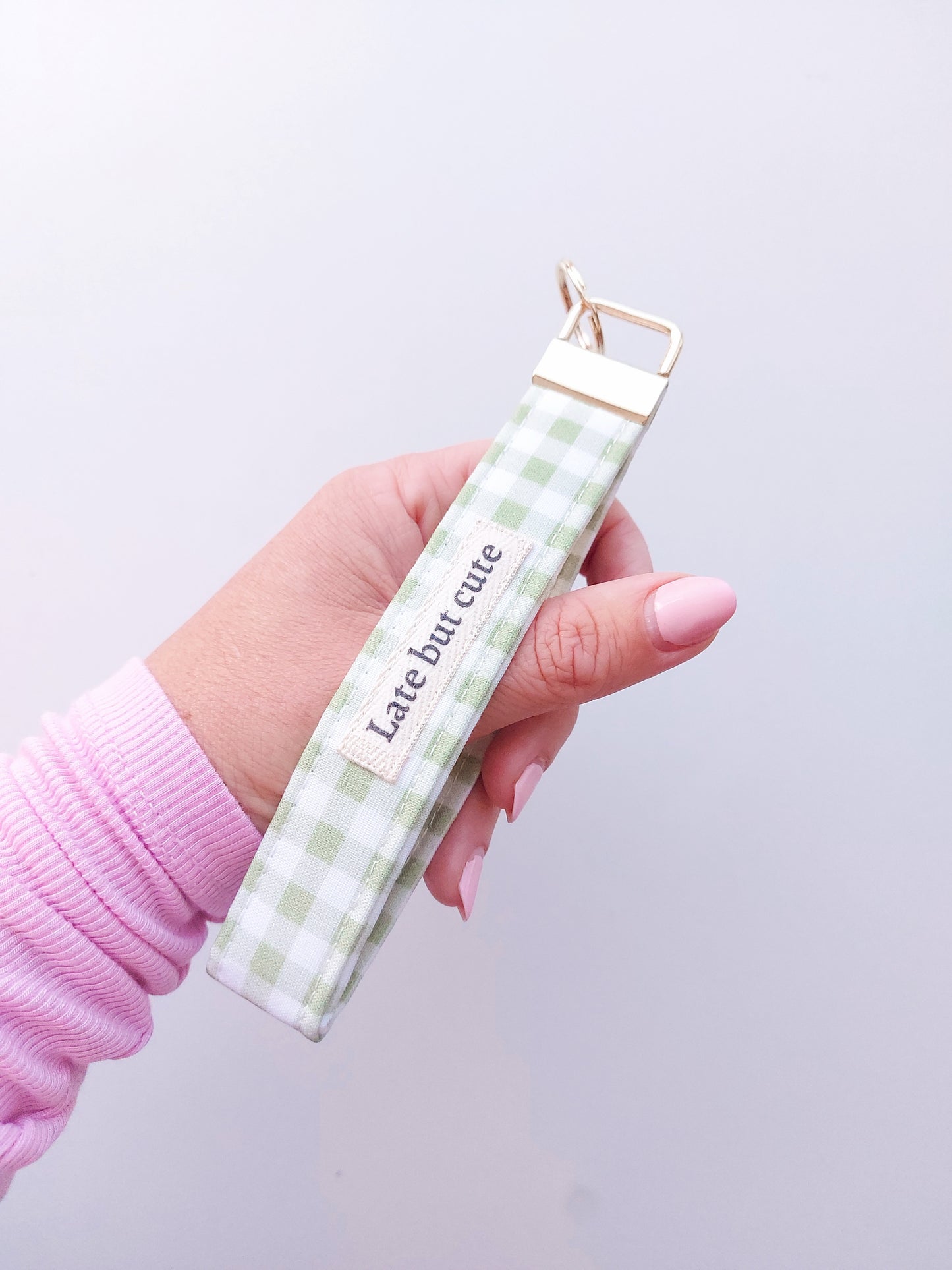 Keychain - Matcha Gingham