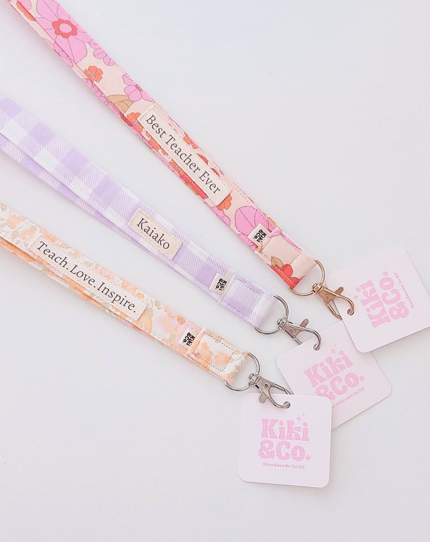 Lanyard - Lilac Gingham