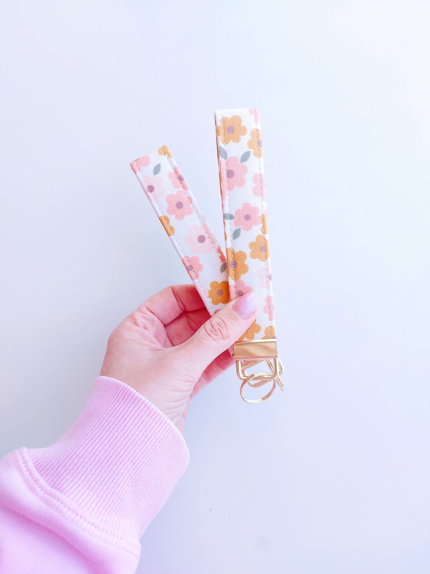 Keychain- Olive Floral