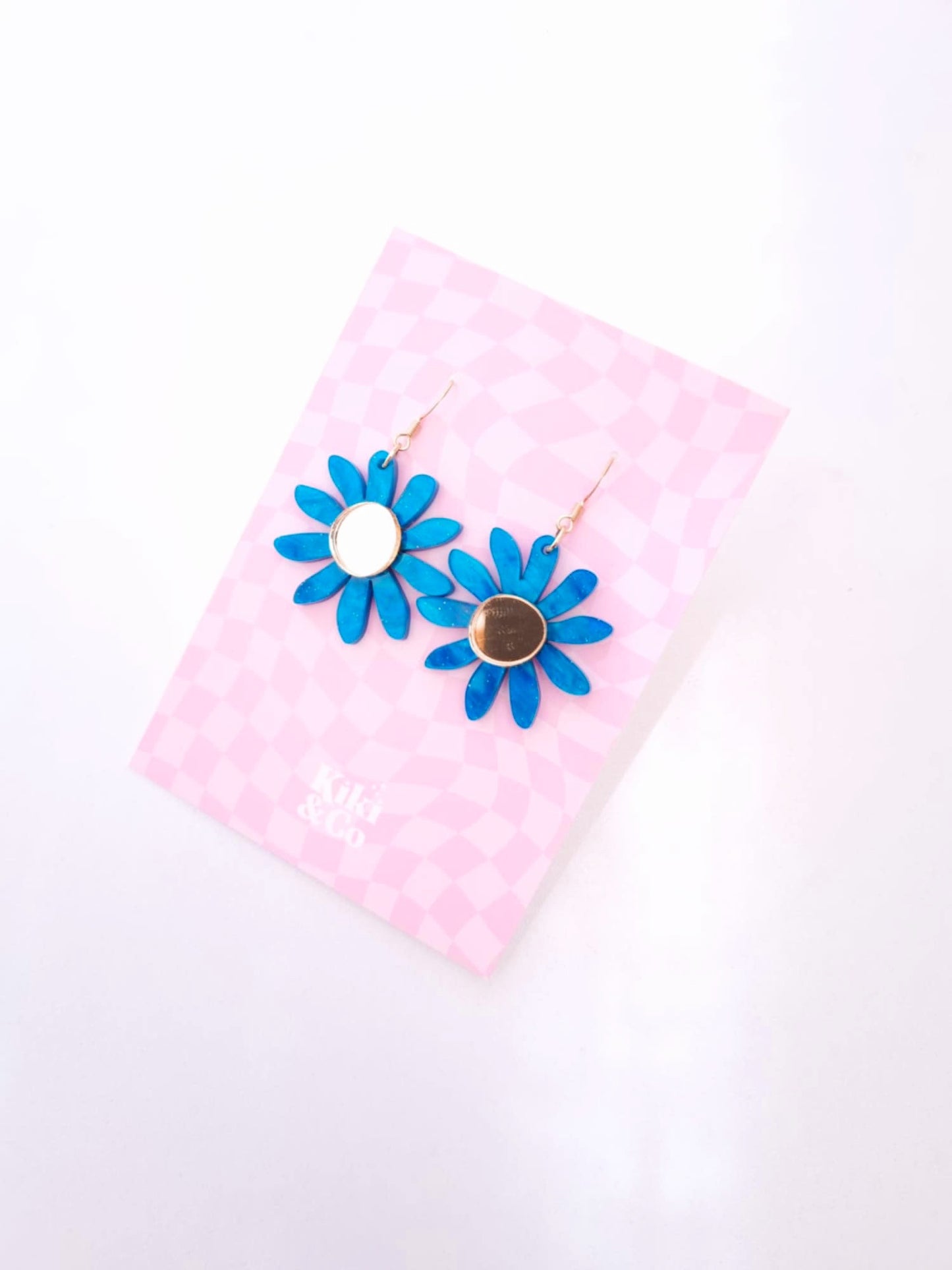 Aster Earrings - Blue/Gold