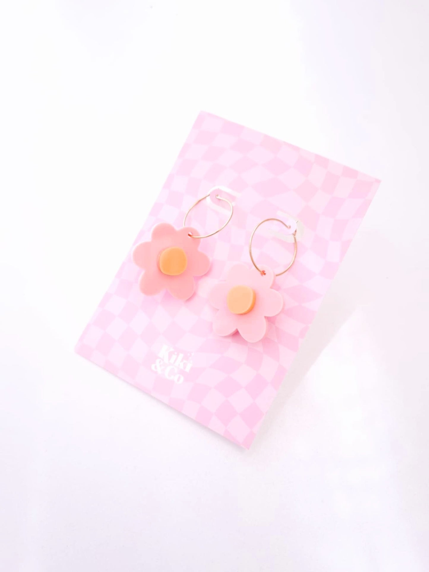 Flora Earrings - Pink/Orange