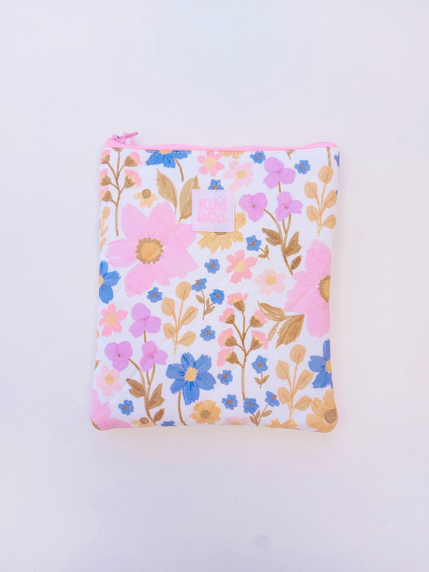 Quilted eReader Sleeve - Wildflowers