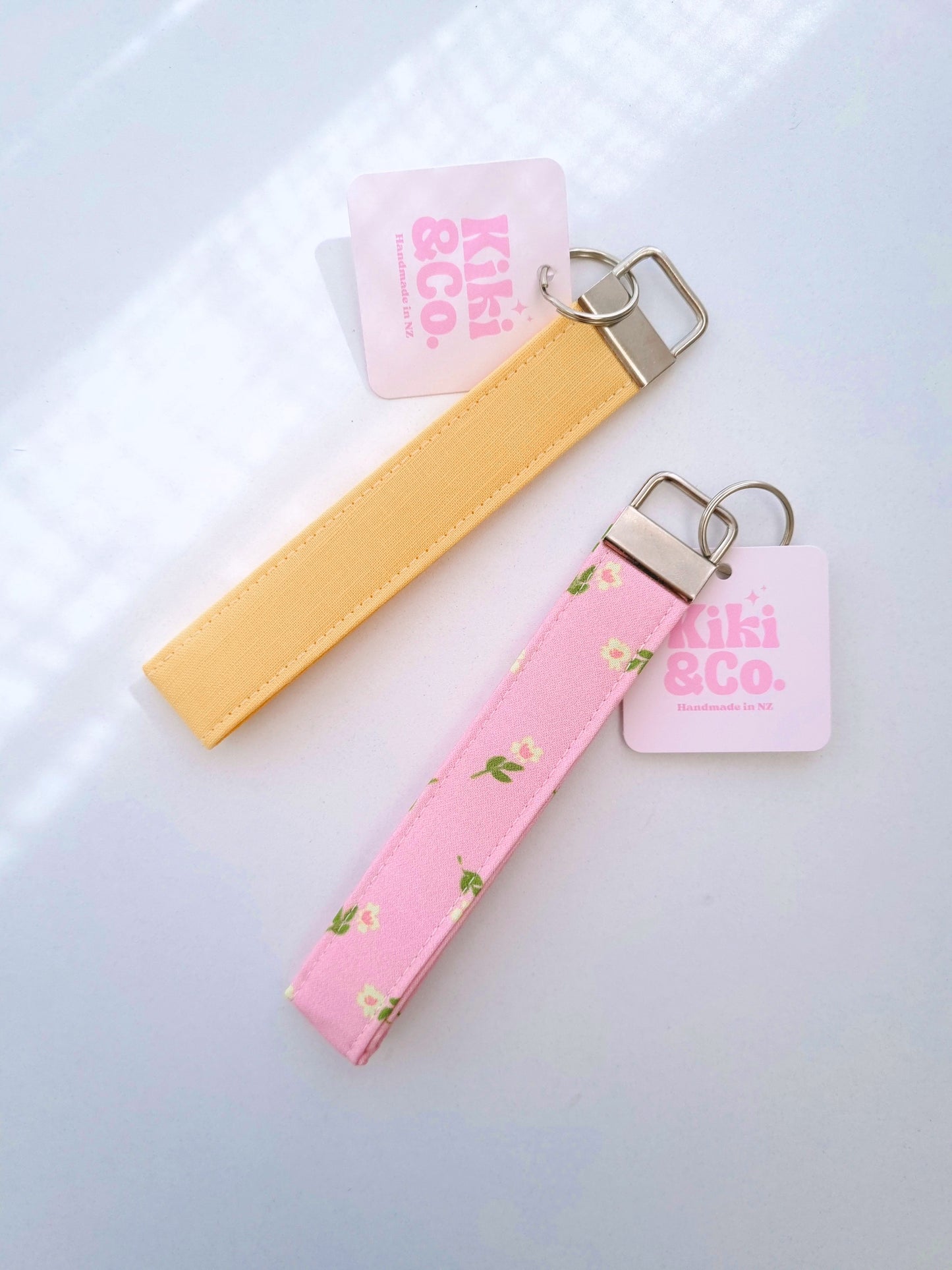 Keychain - Buttercup yellow linen