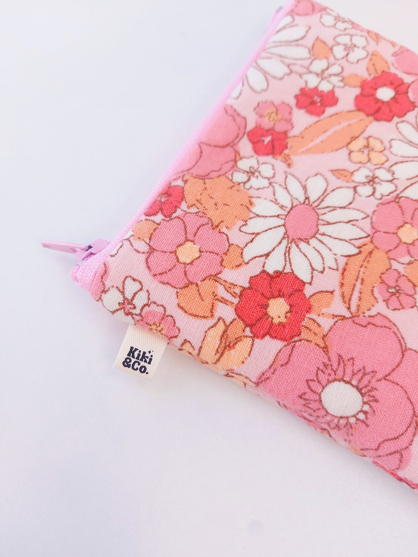 Mini Zipper - Pink Floral