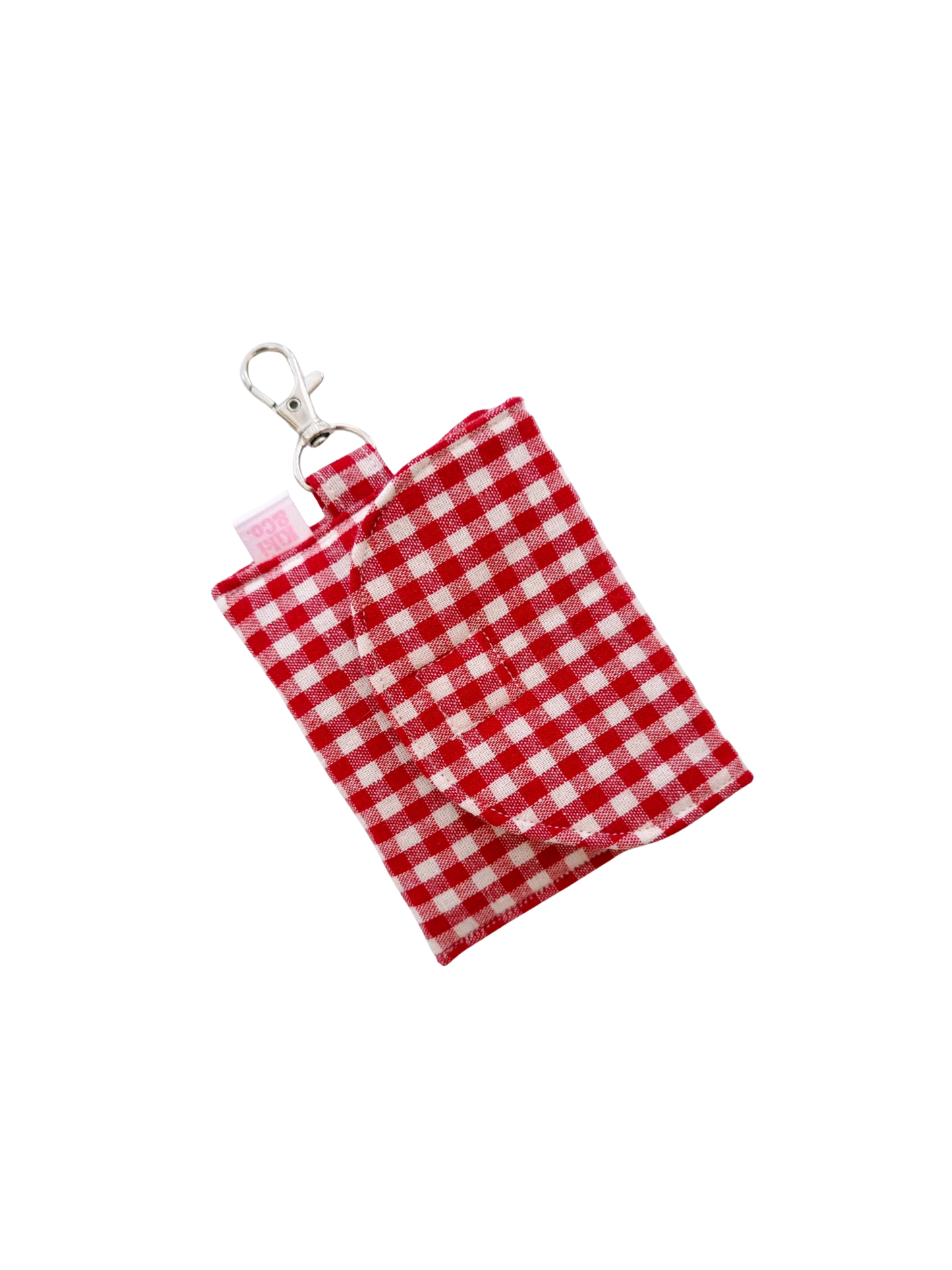 Earbud Pouch - Red Gingham