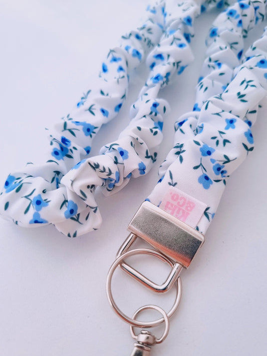 Scrunchie Lanyard - Forget Me Not