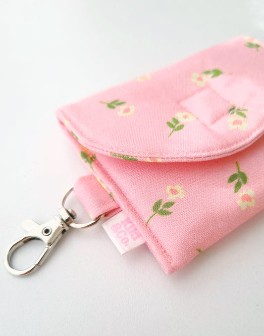 Earbud Pouch - Pink Petal