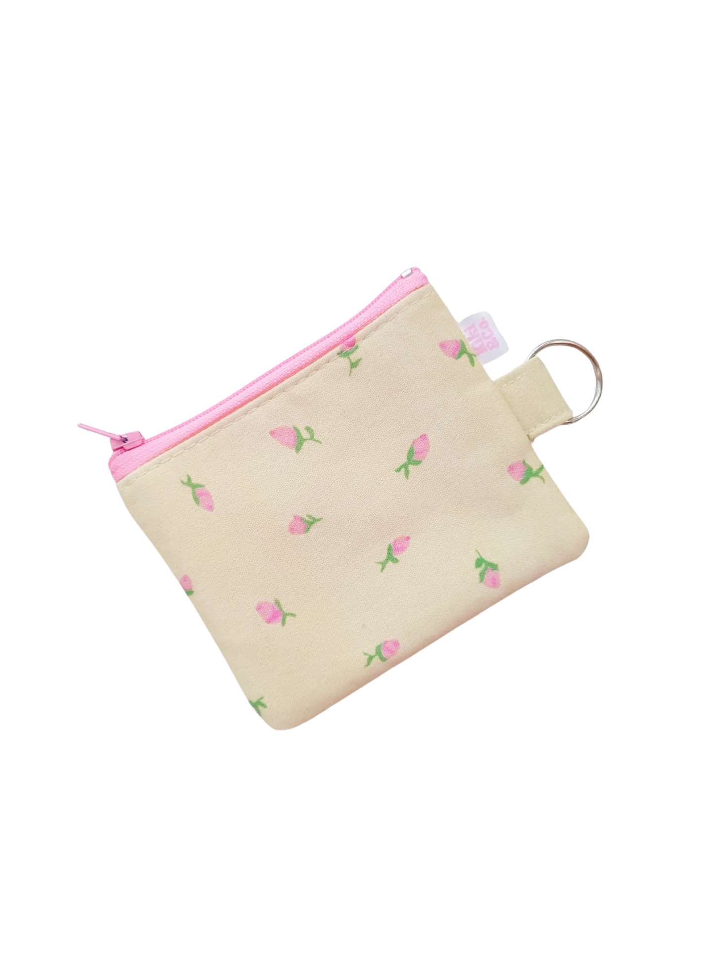 Keyring Zipper Pouch - Rose Bud