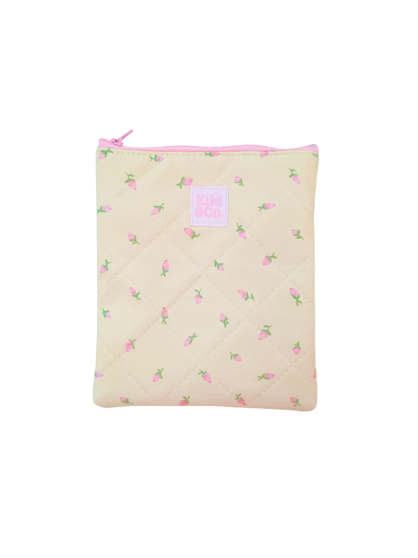 Quilted eReader Sleeve - Rose Bud