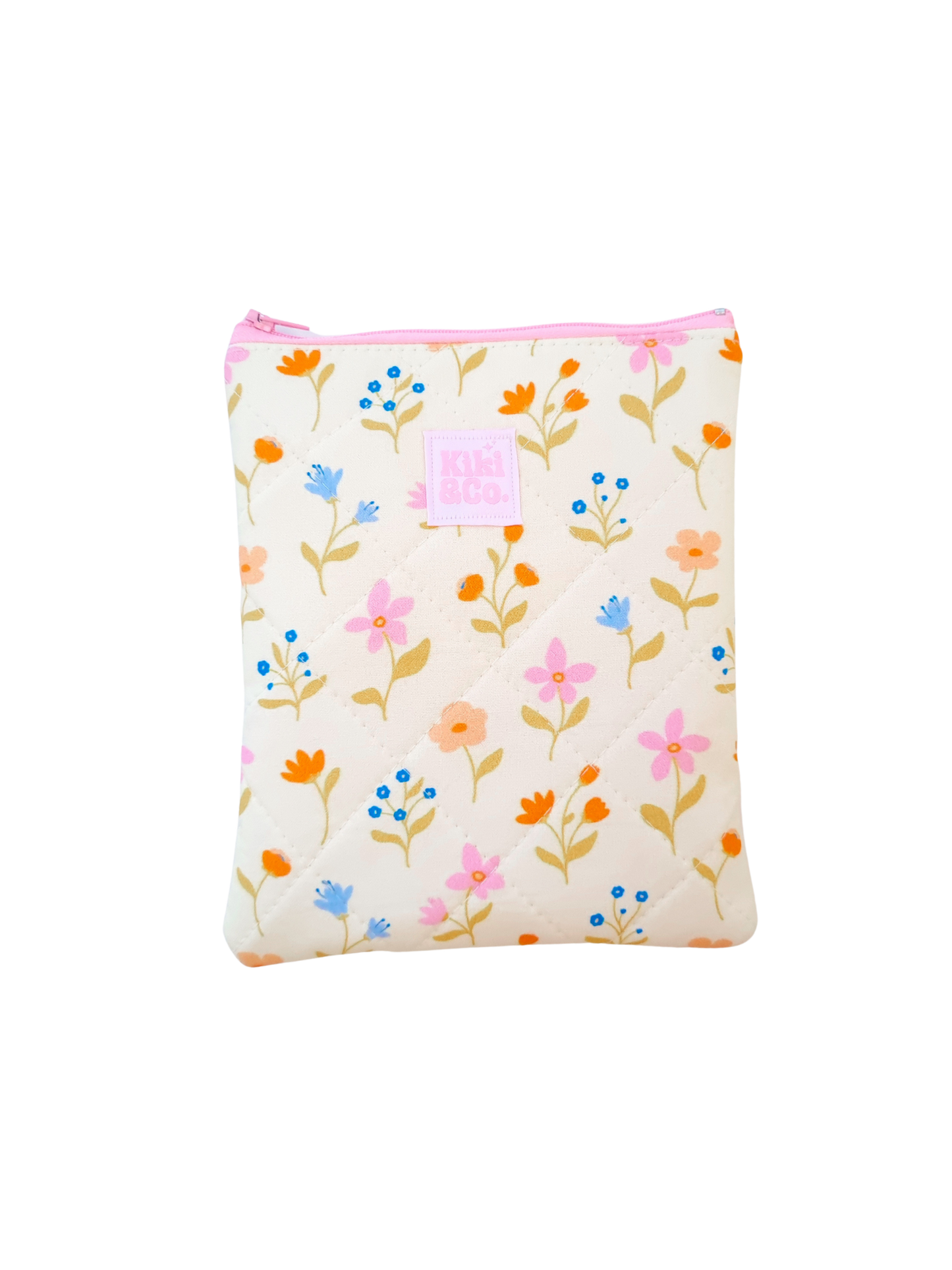 Quilted eReader Sleeve - Wild Flowers