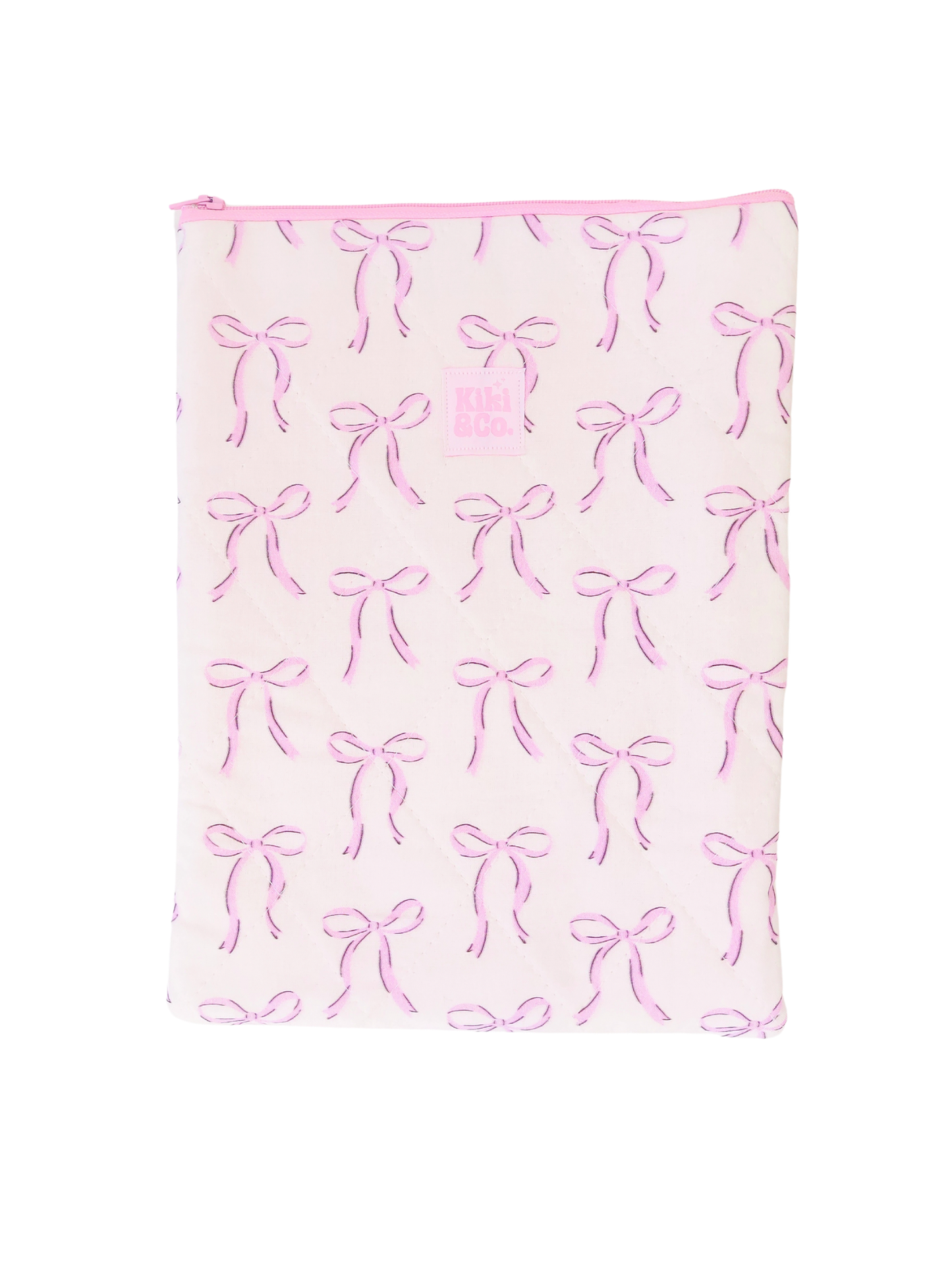 Quilted Book Sleeve - Lilac Bows