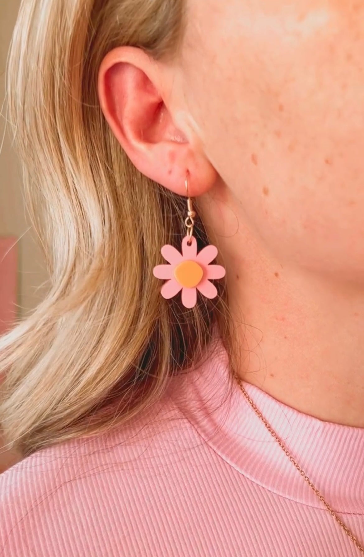 Kiki Earrings - Pink/Orange