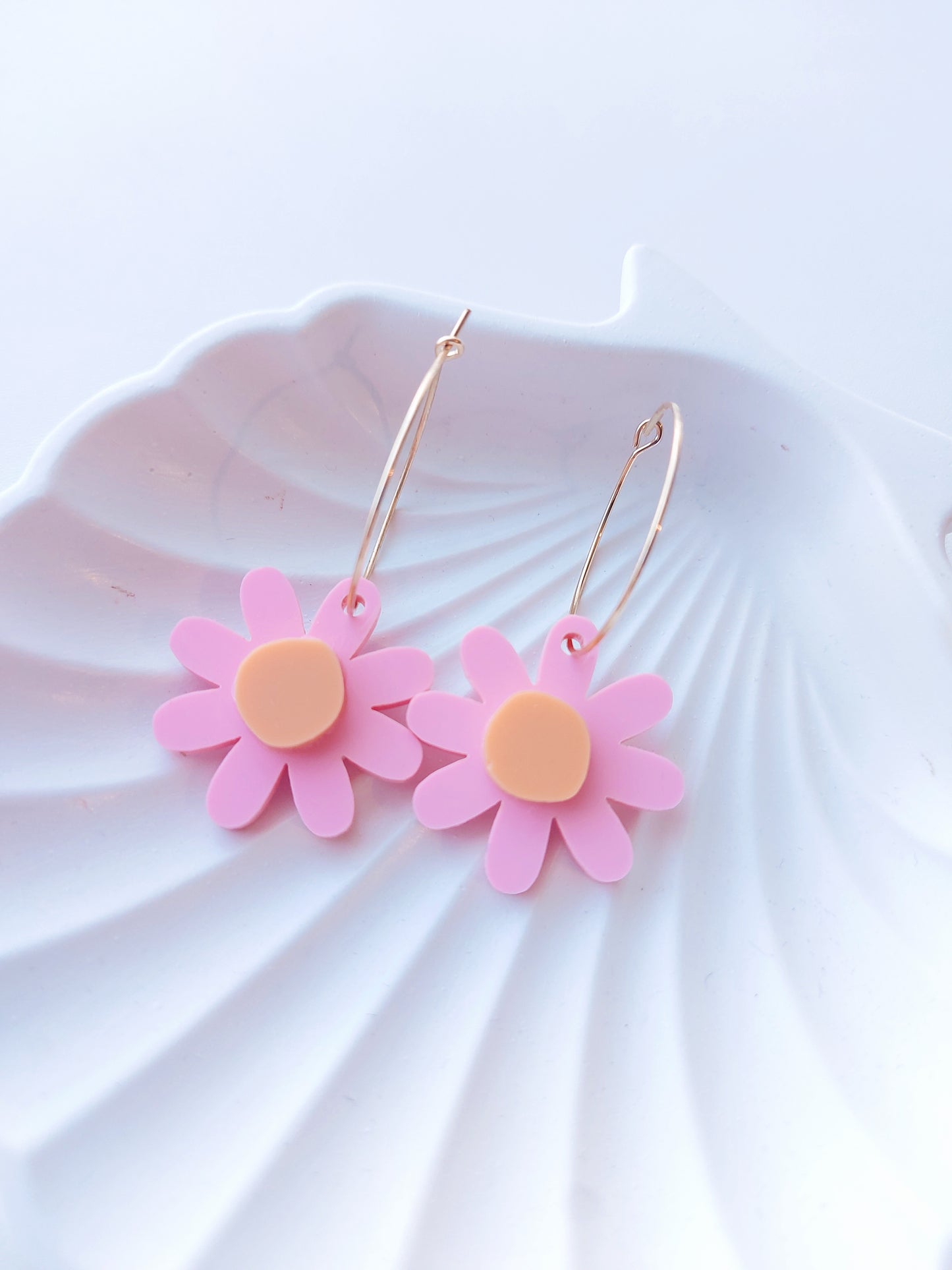 Kiki Earrings - Pink/Orange