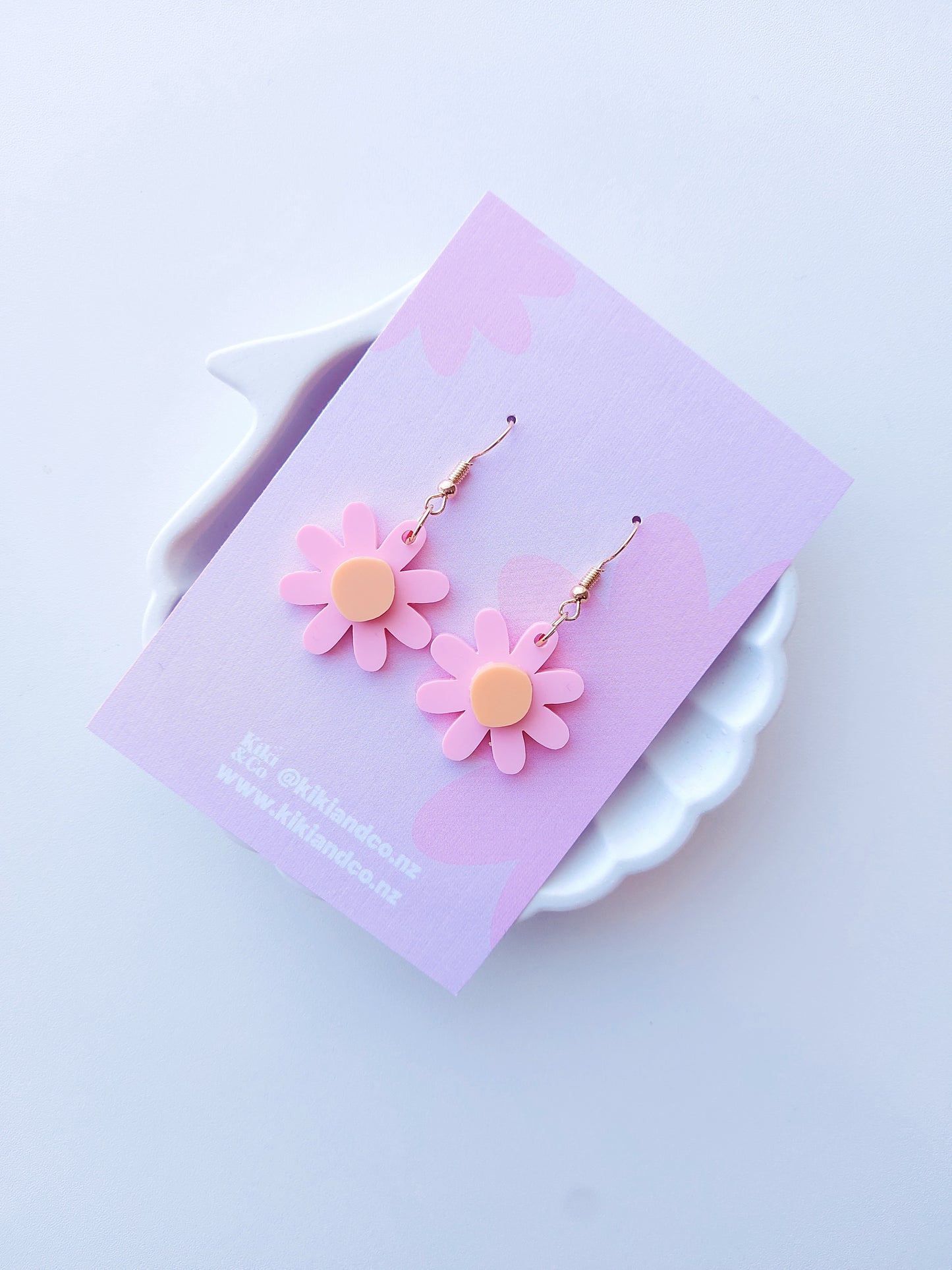 Kiki Earrings - Pink/Orange