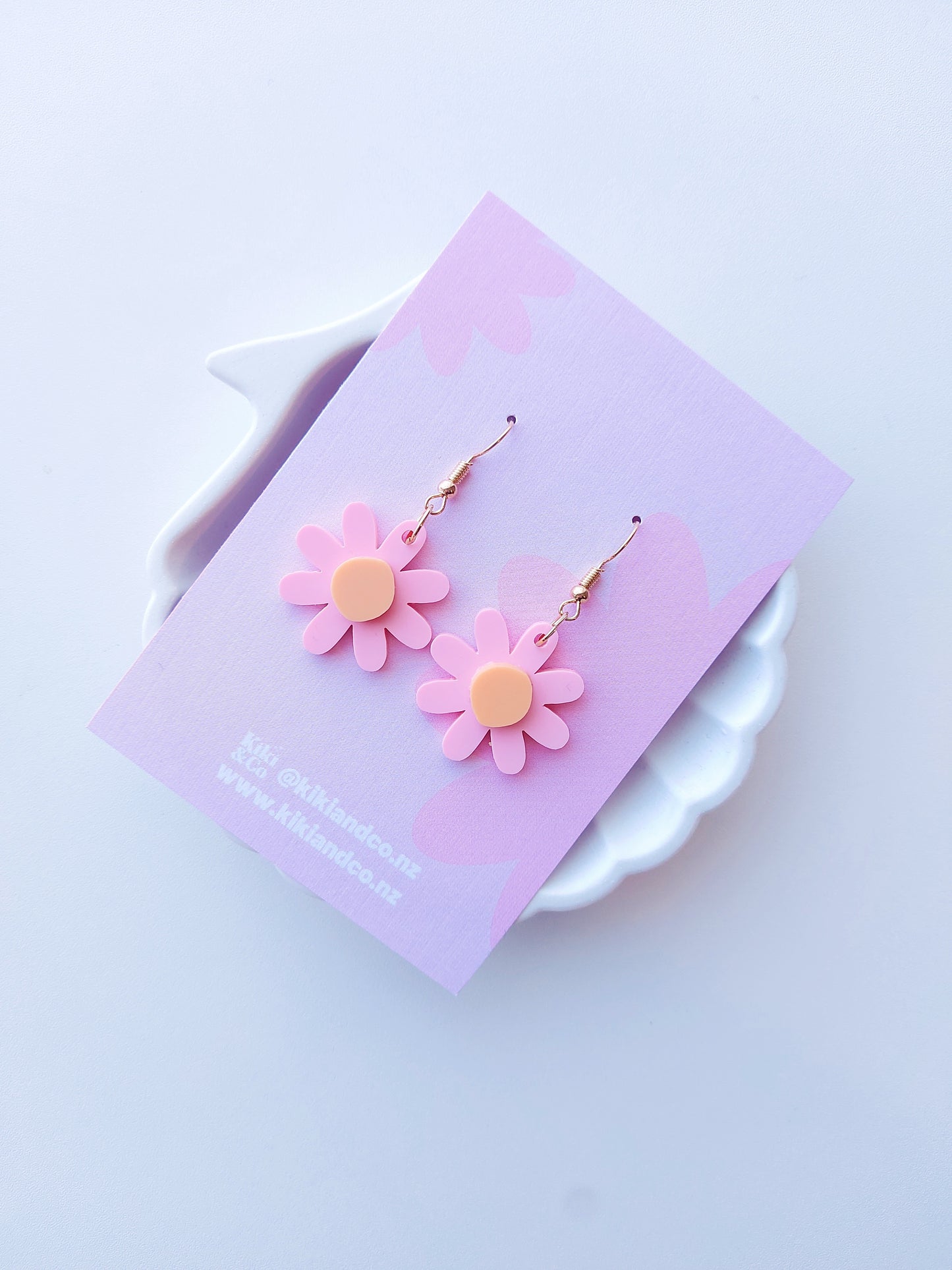 Kiki Earrings - Pink/Orange