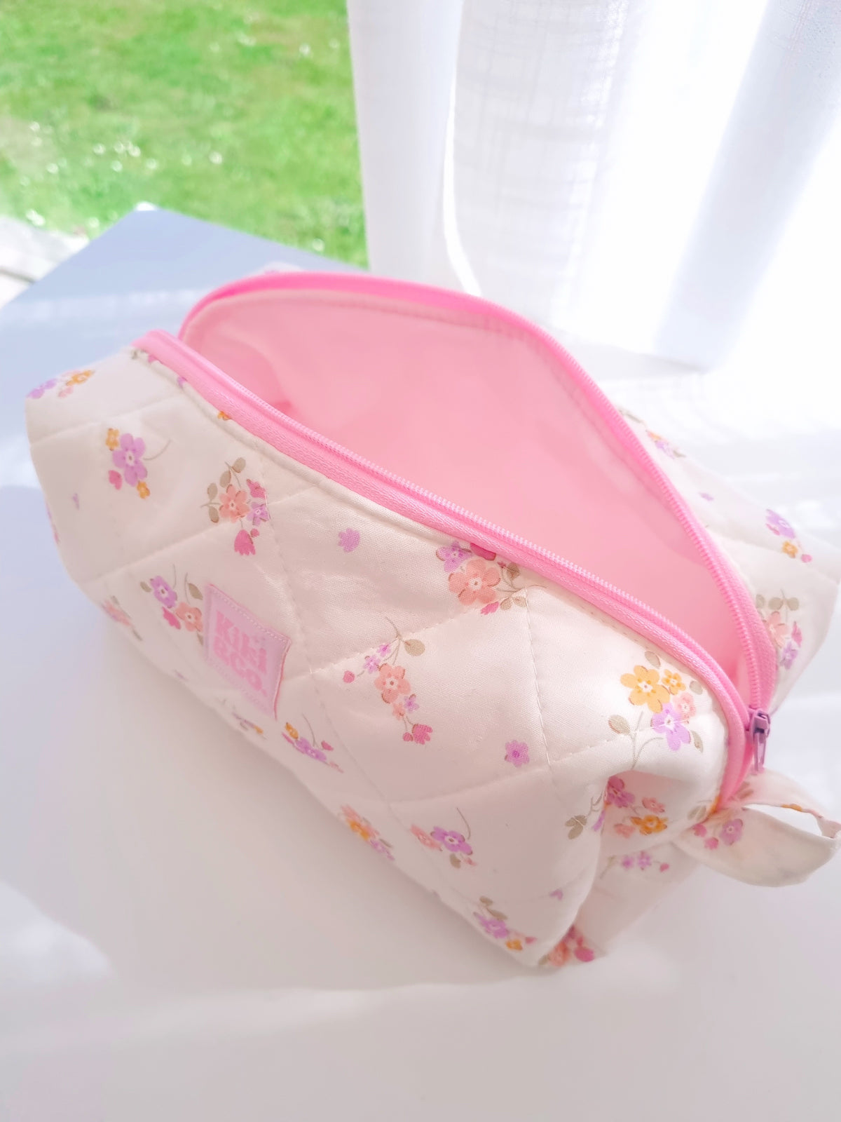 Quilted Makeup Bag- Sweet Floral