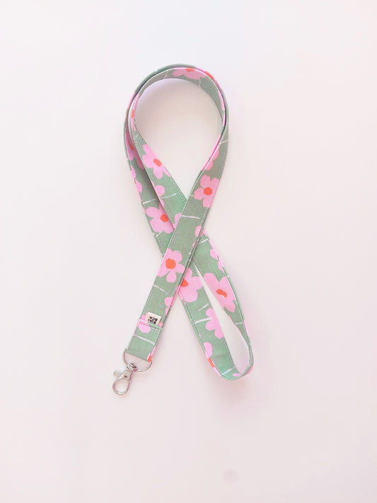 Lanyard - Green & Pink Joy
