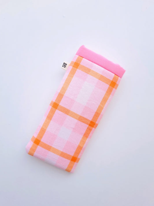 Glasses Slip - Pink Plaid