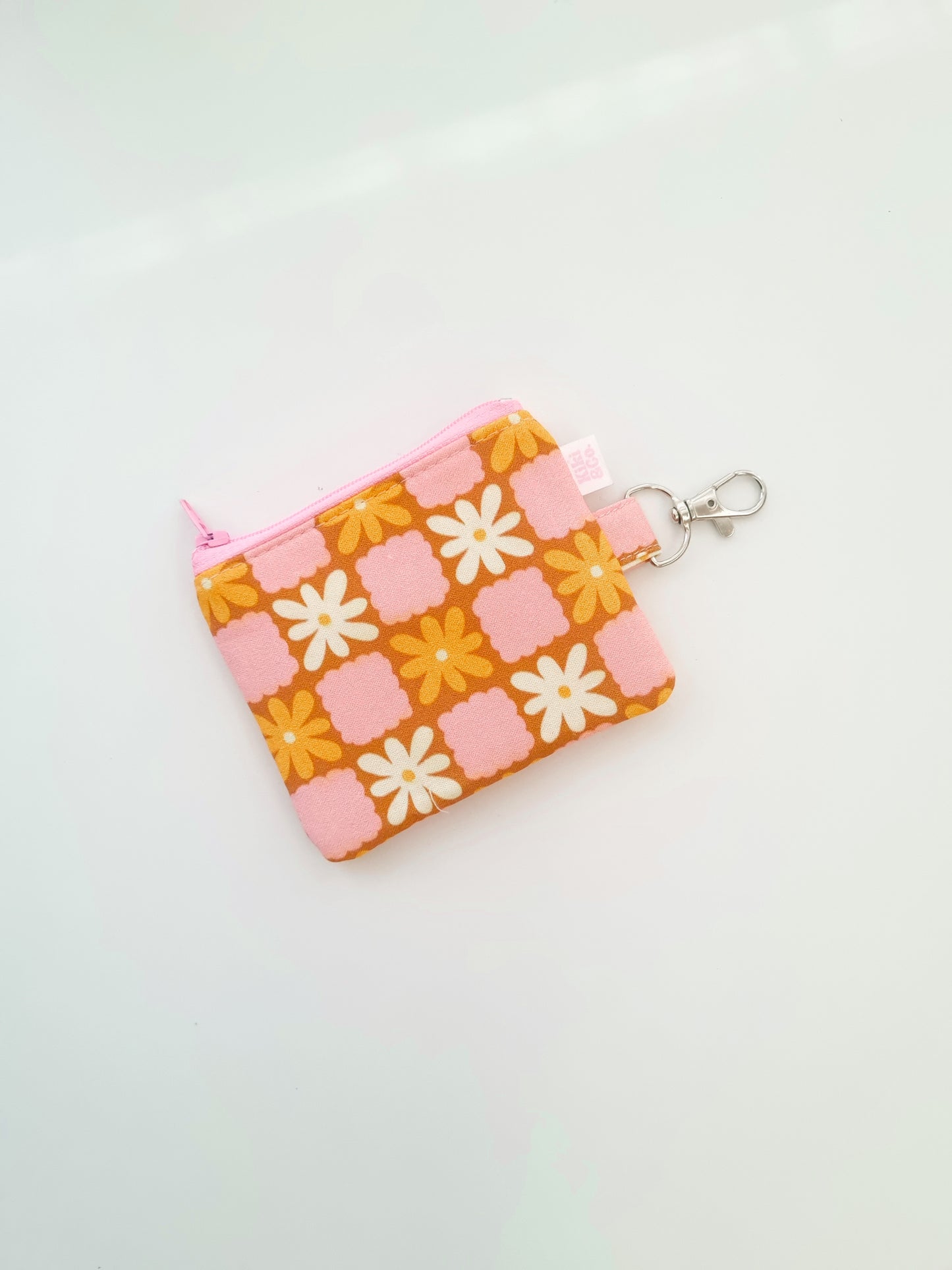 Keyring Zipper Pouch - Rosie - Papaya