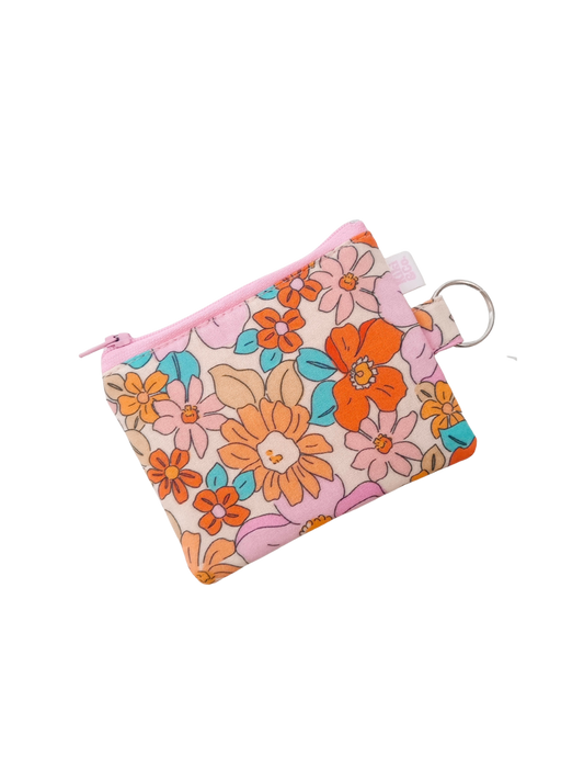 Keyring Zipper Pouch - Vintage Garden